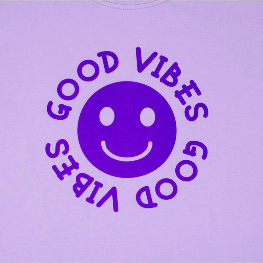 Happy Face "GOOD VIBES" Message T-Shirt and Short Set Kids