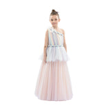 Multicolor Apollo Iridescent Tulle Gown