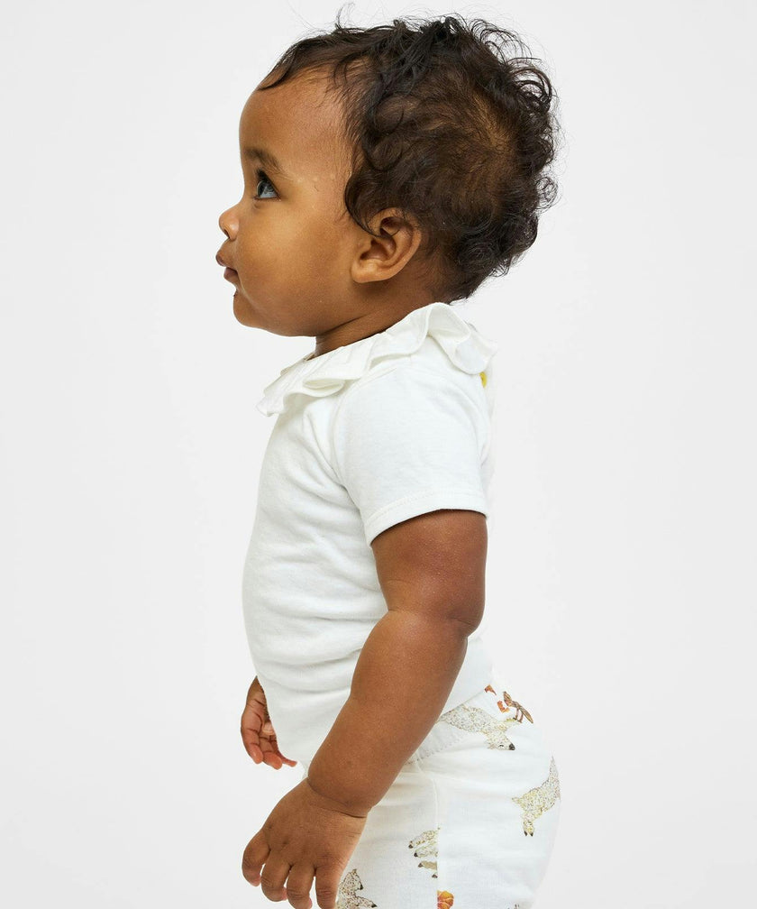 Belle Ruffle One-piece, Vanilla Piping