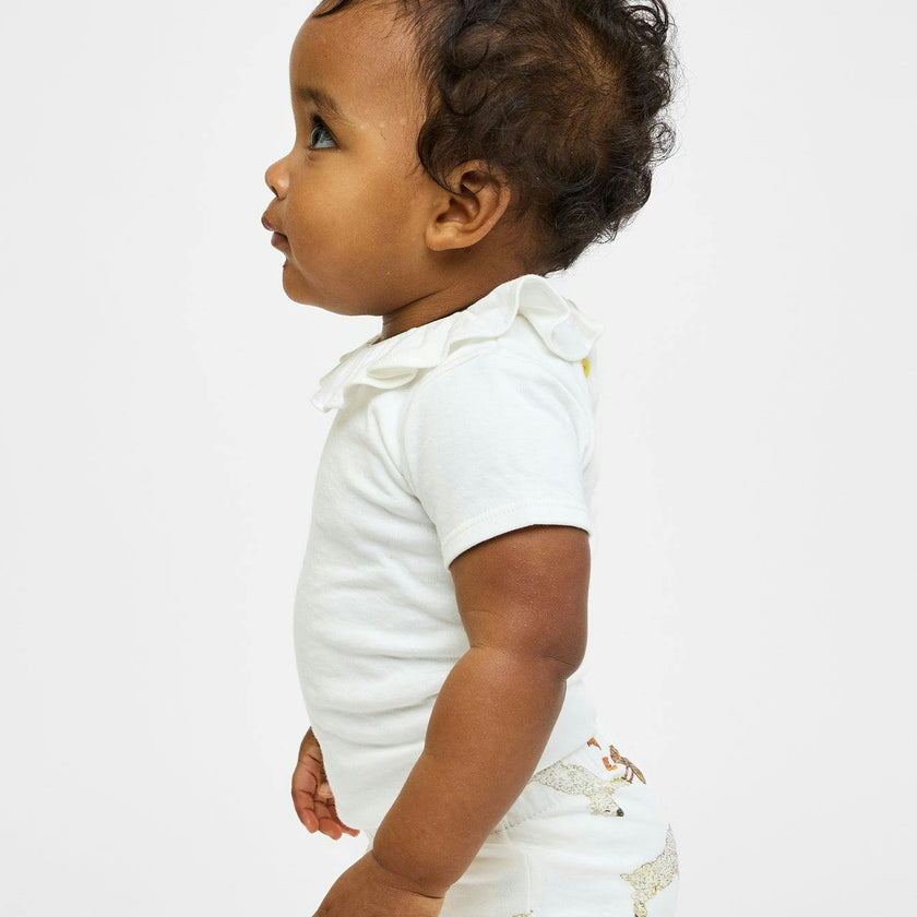 Belle Ruffle One-piece, Vanilla Piping