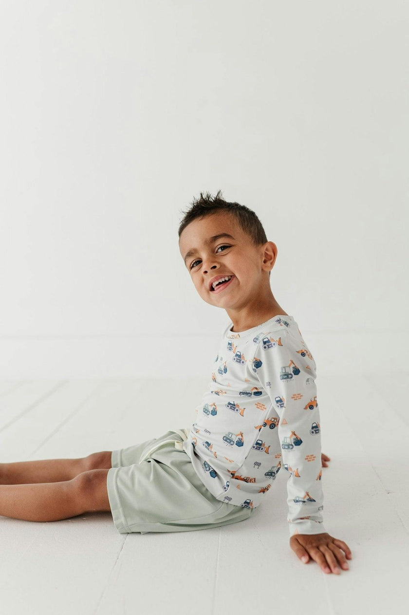 Boy's Long Sleeve Rash Guard Swim Shirt