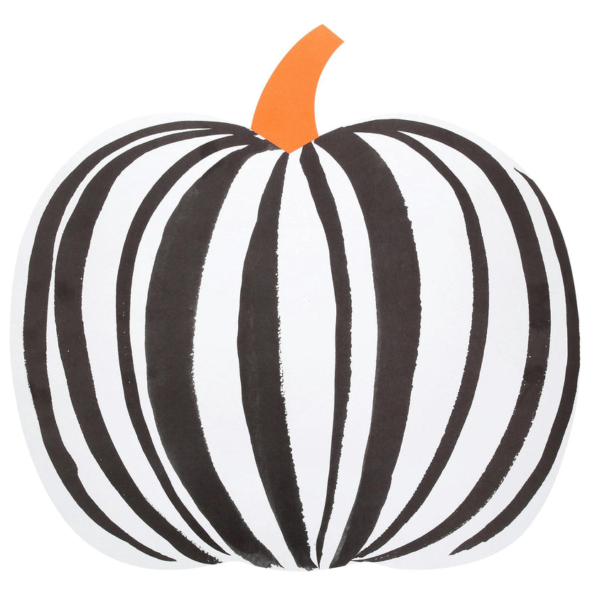 Stripe Pumpkin Paper Placemats