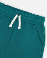French Terry Sweatpants With Cross Seams