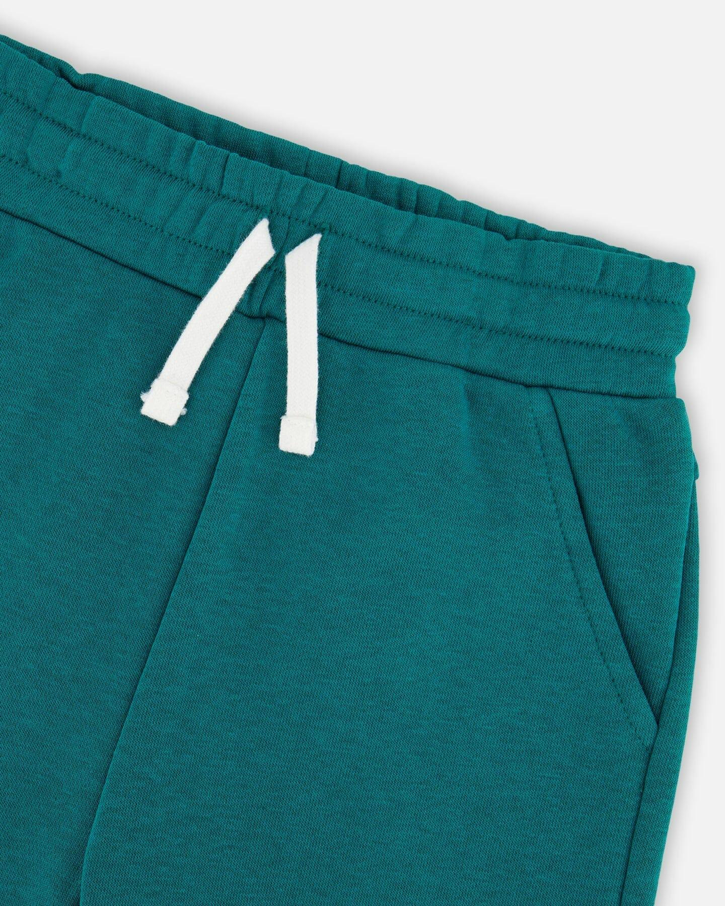 French Terry Sweatpants With Cross Seams