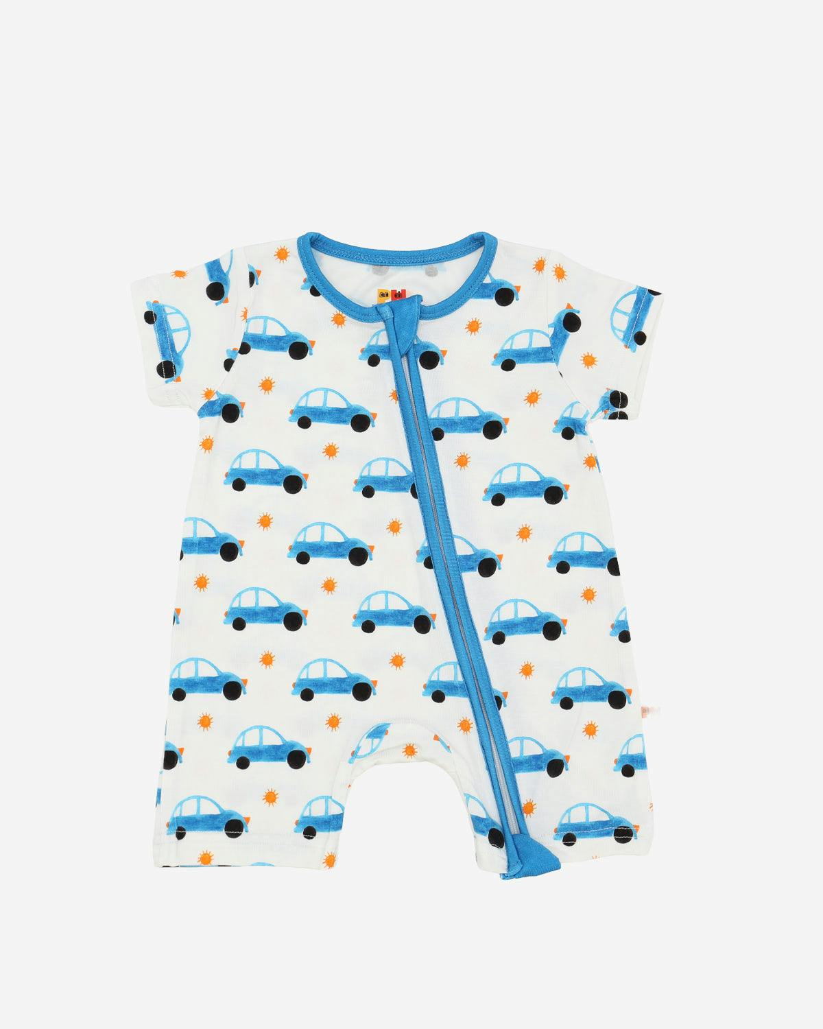 Bamboo SS Zipper Romper