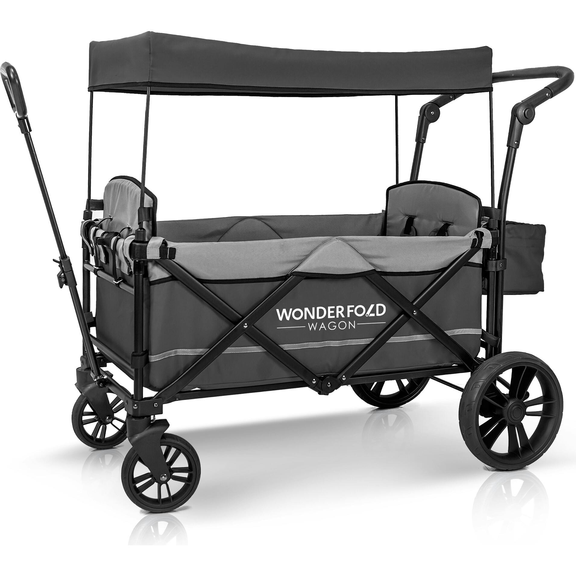 Pull & Push Double Stroller Wagon 2 Seater