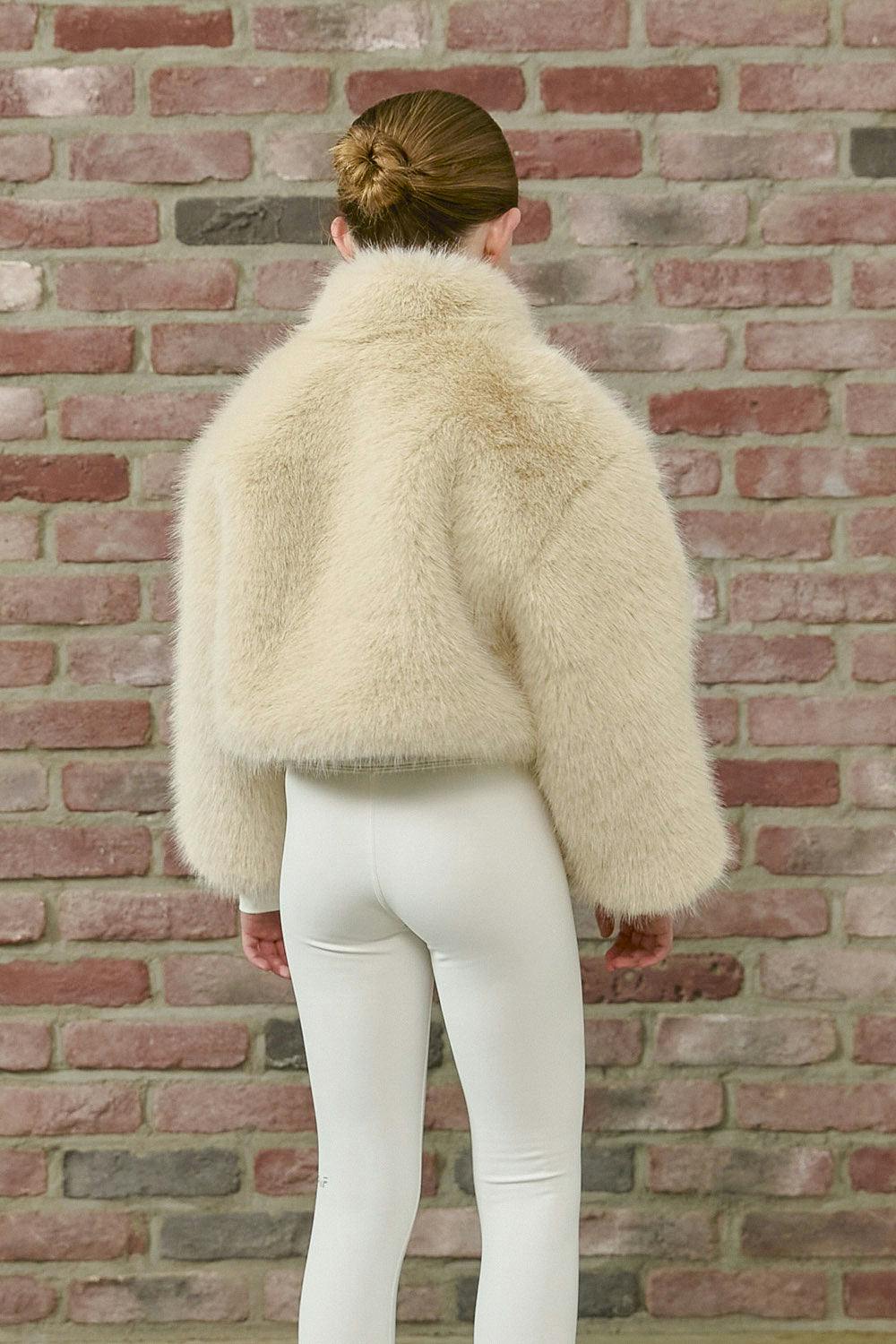 Faux Fur Crop Jacket