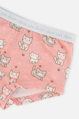 Boyshort Panty Pack Of 3 Pink Floral Prints