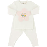 Quilted Flower Applique L/S 2pc Set