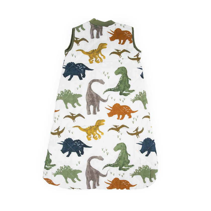 Cotton Muslin Quilted Sleep Bag - Dino Friends