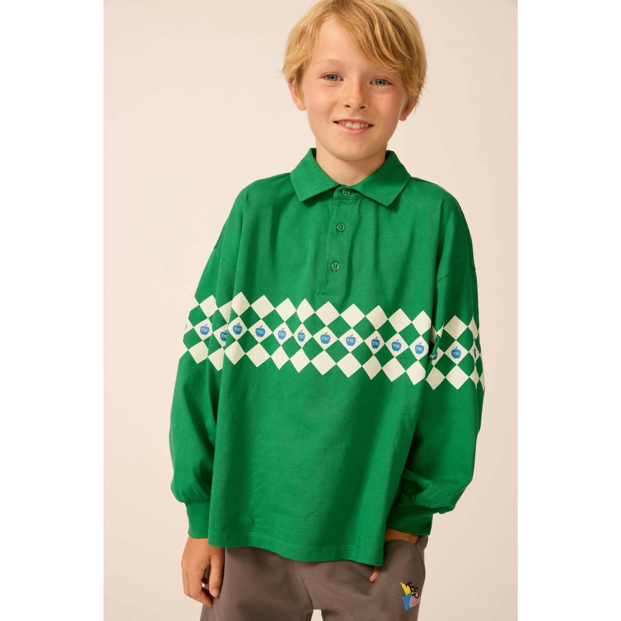 Tenor Green Check Polo