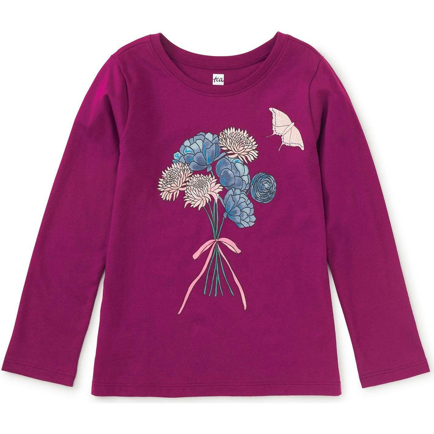 Bouquet Graphic Tee, Purple