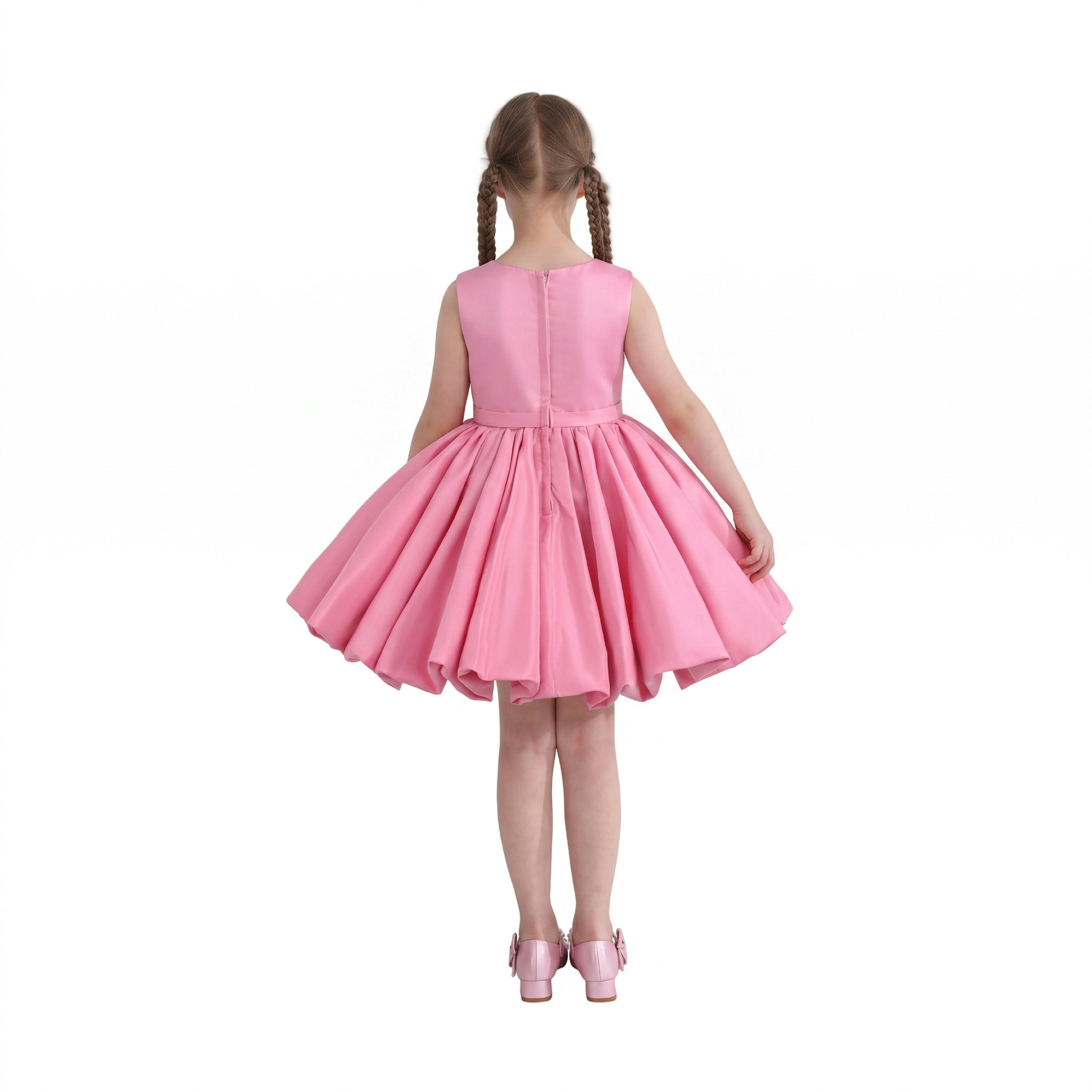 Rose Kalina Tulle Pleated Dress