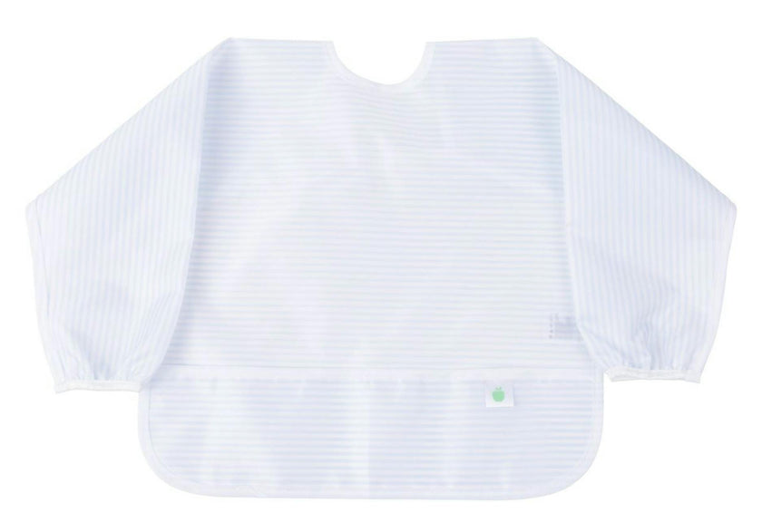 The Cover Everything Bib in Light Blue Stripe