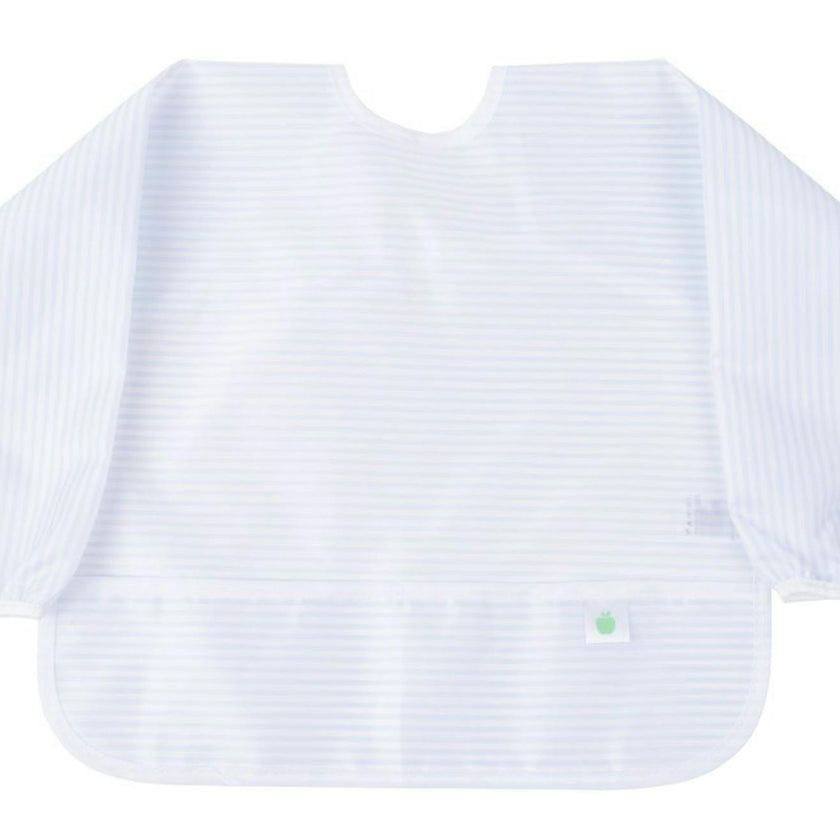 The Cover Everything Bib in Light Blue Stripe