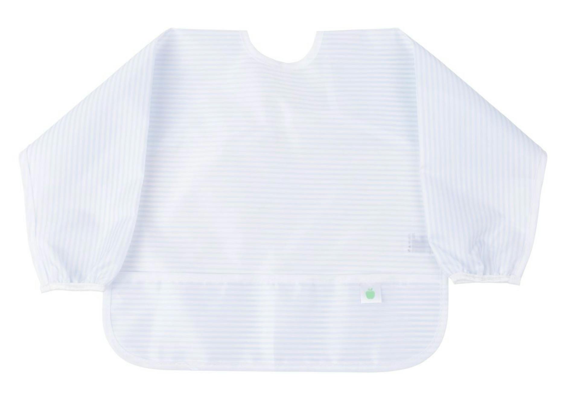 The Cover Everything Bib in Light Blue Stripe