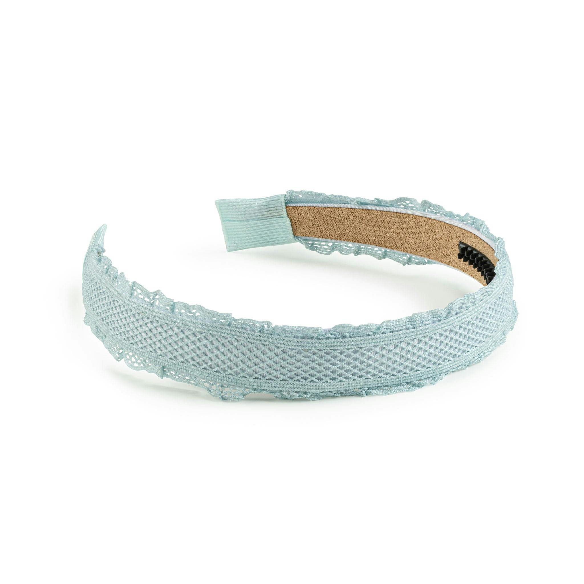 Halo Luxe Mae Lattice Lace Headband - Powder Blue
