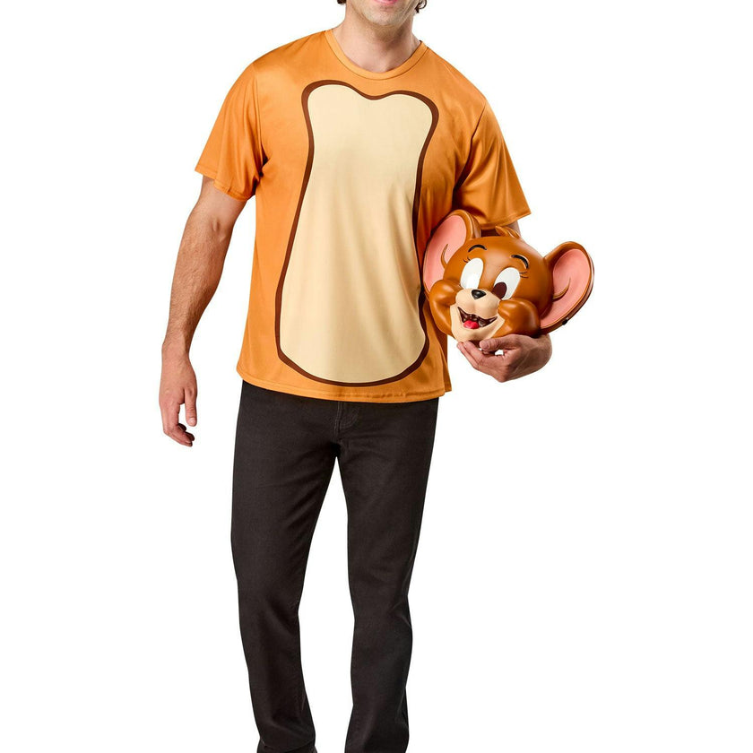Men's Tom and Jerry Ben Cooper Jerry T-Shirt and Half Mask