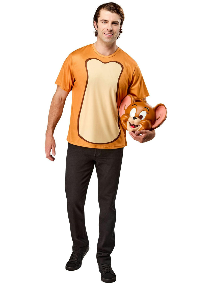 Men's Tom and Jerry Ben Cooper Jerry T-Shirt and Half Mask
