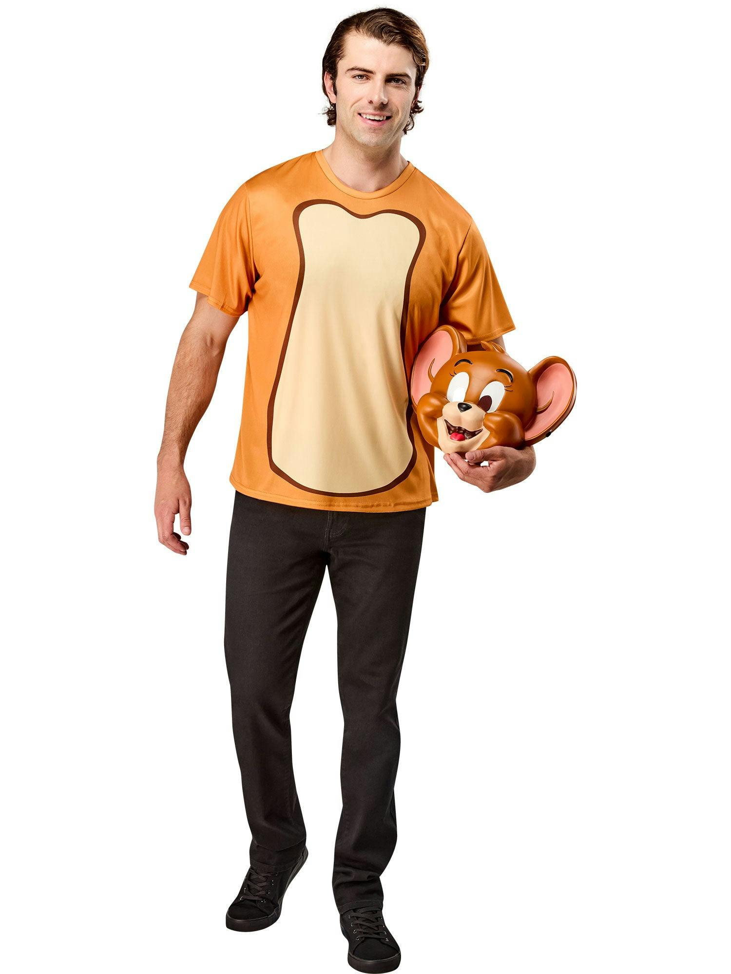 Men's Tom and Jerry Ben Cooper Jerry T-Shirt and Half Mask