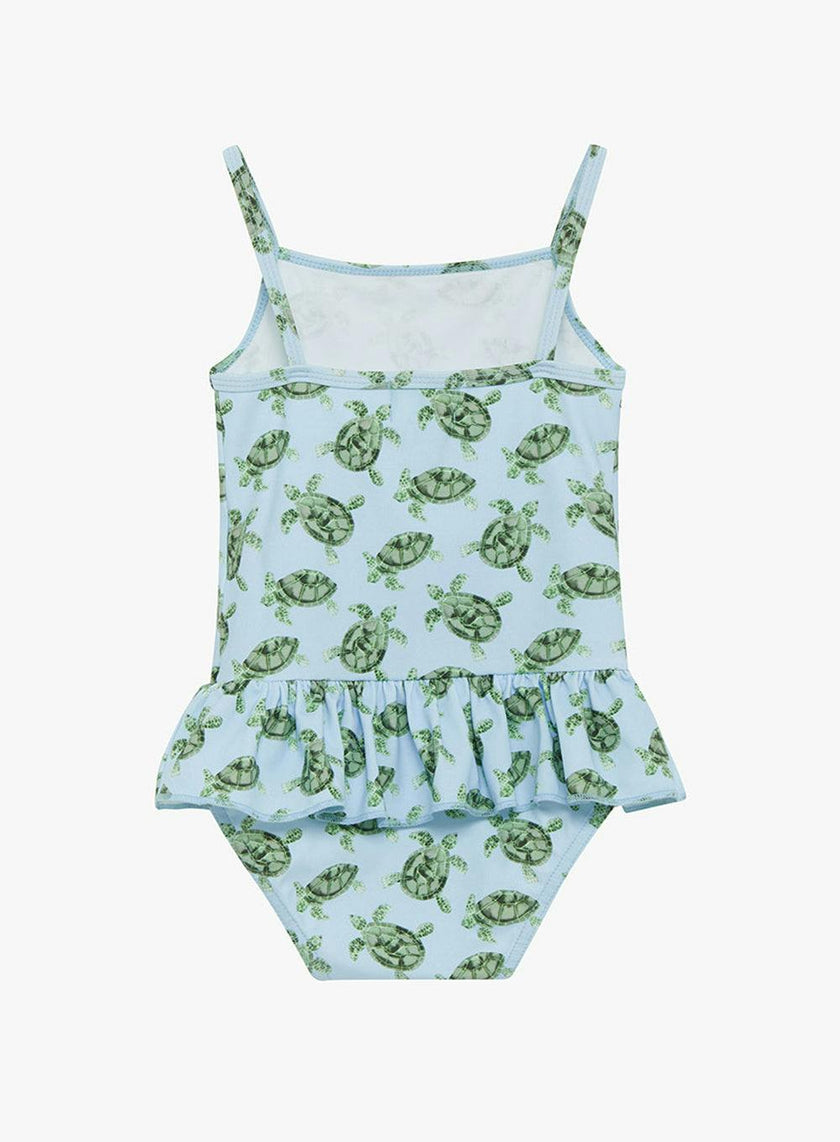 Peplum Swimsuit in Turtle