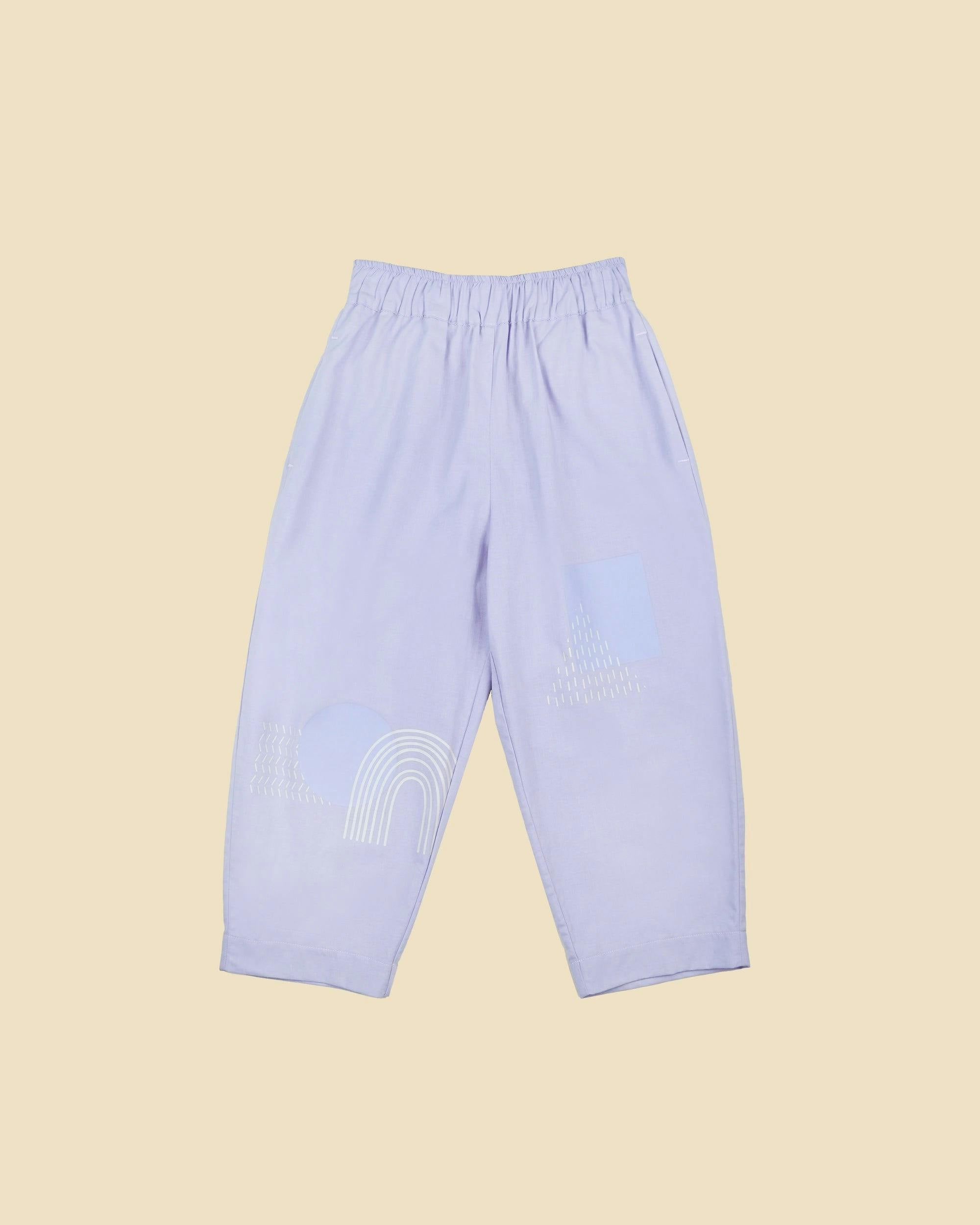 Organic Friday Pant in Lilac Print