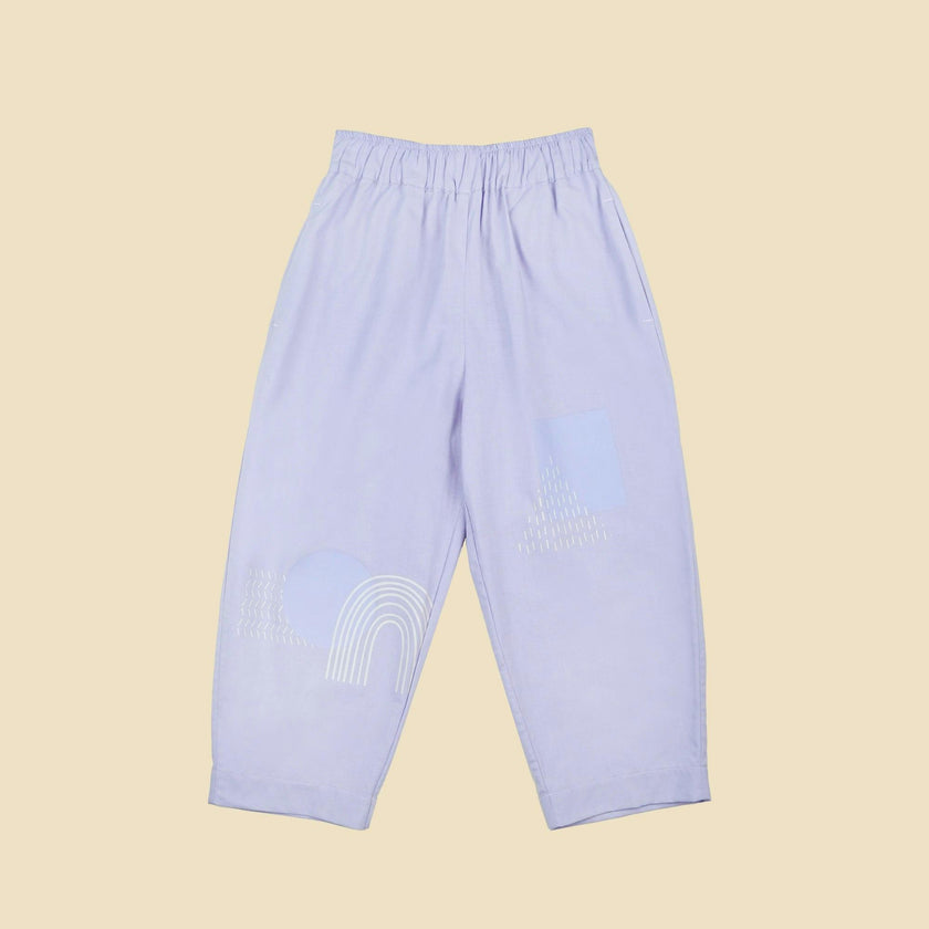 Organic Friday Pant in Lilac Print