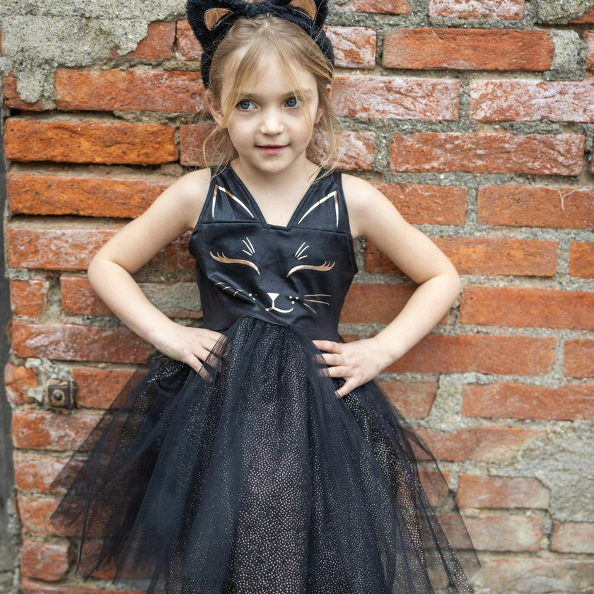 Black Cat Dress & Headpiece