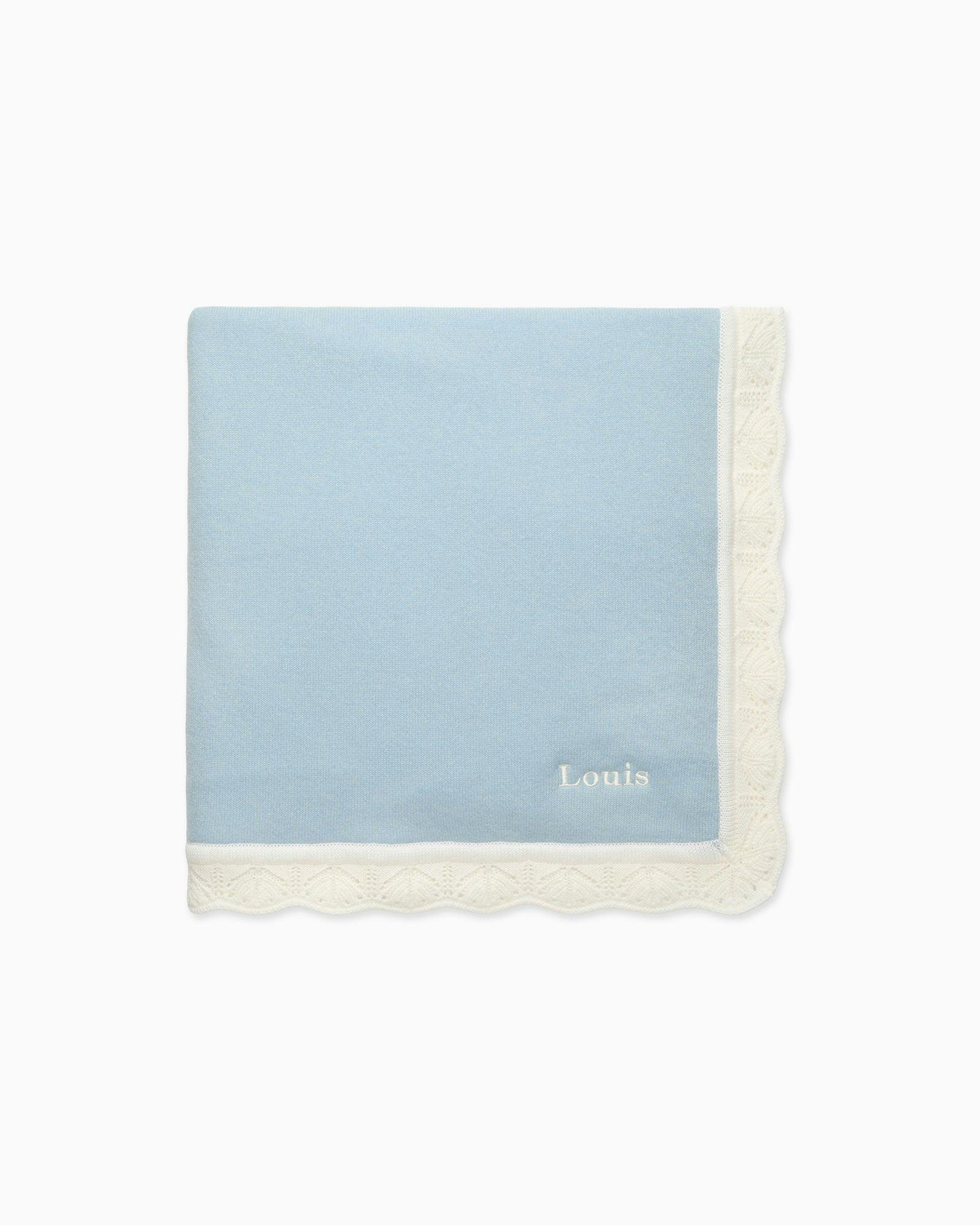 Cashmere Blanket in Blue