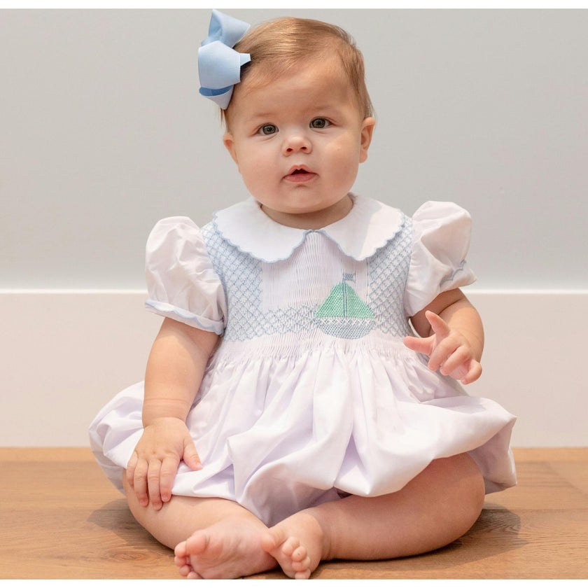 Eloise Bubble in Smocked Sailboats