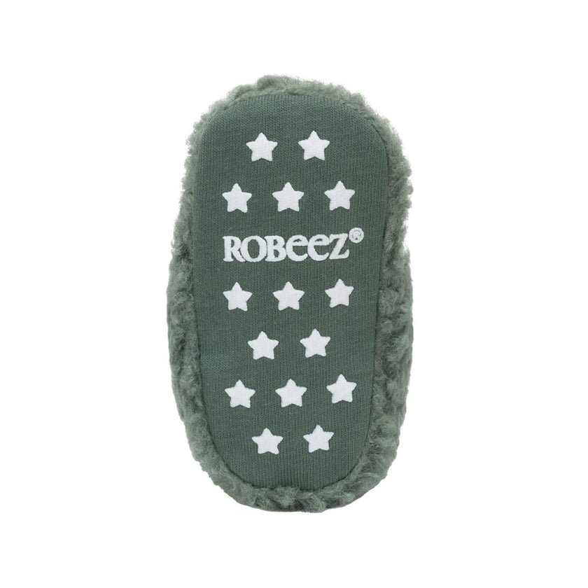 Sherpa Olive Snap Bootie
