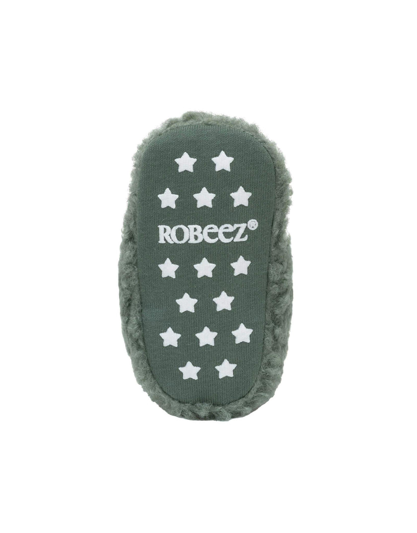 Sherpa Olive Snap Bootie