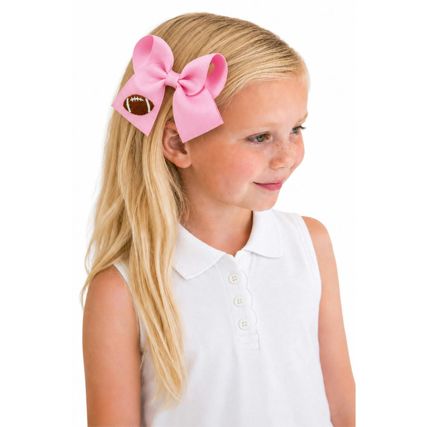 Football Hair Bow