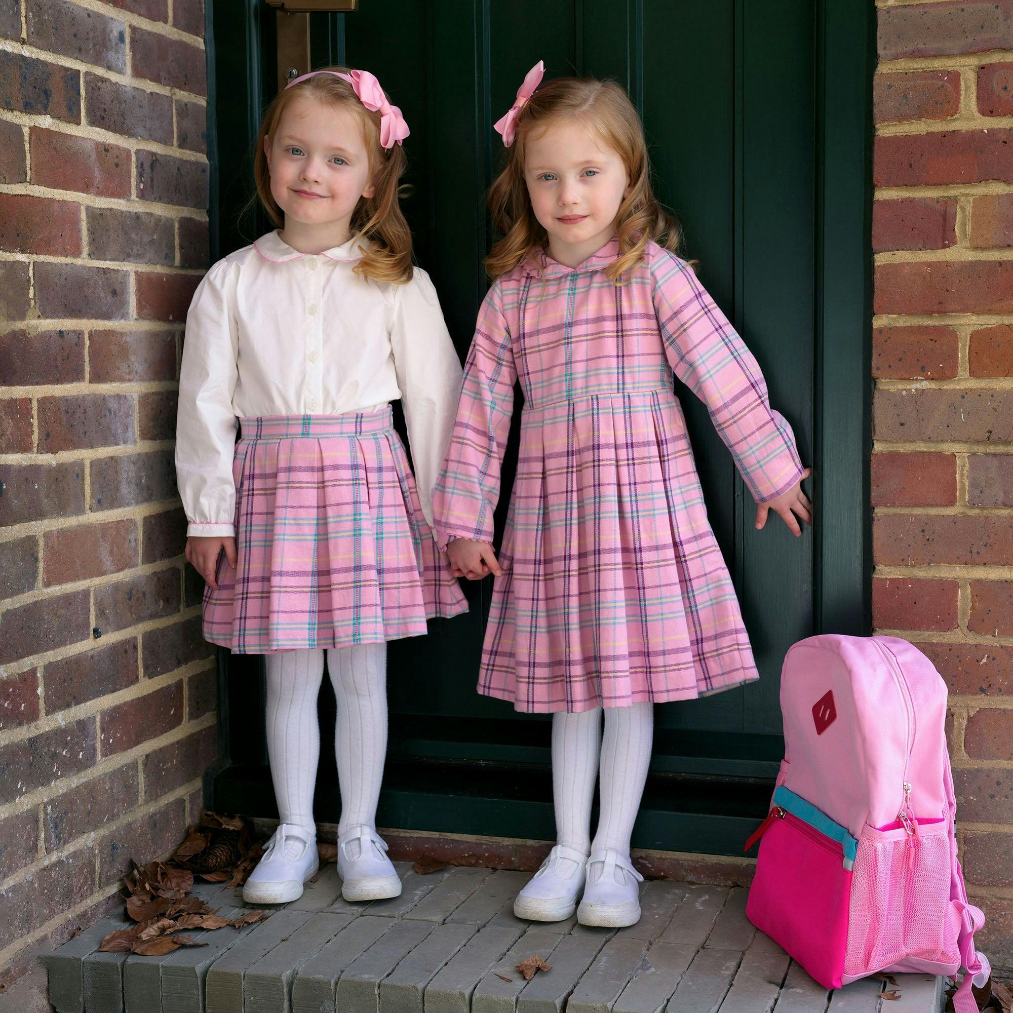 Check Pleated Dress