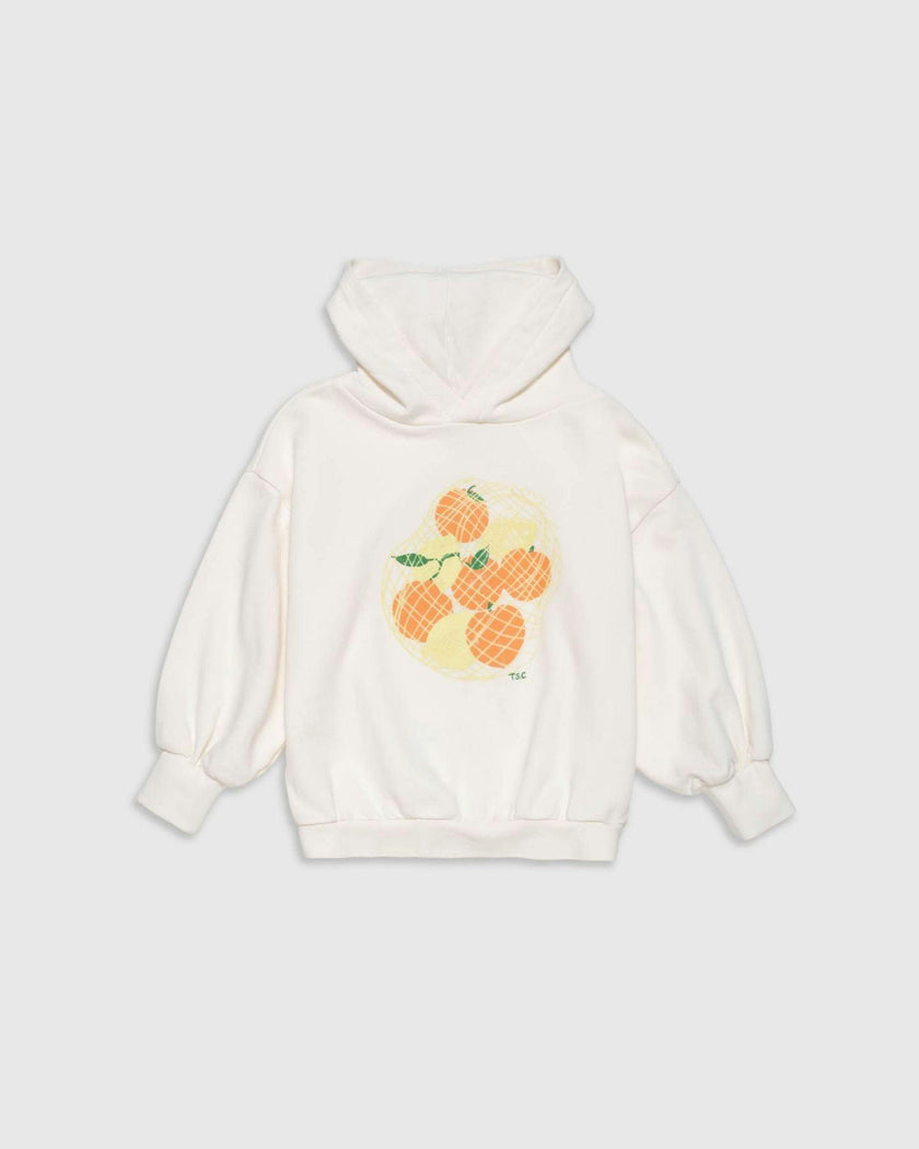 Organic Weekend Hoodie in White Mixed Fruit
