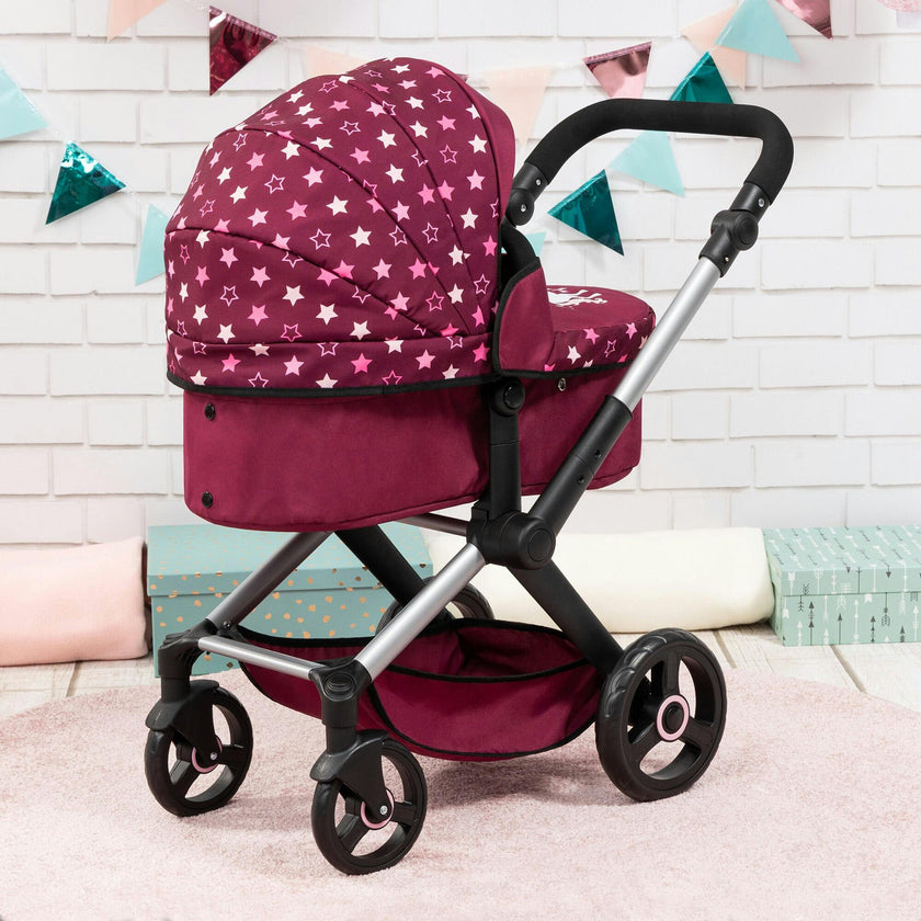 Bayer Design Dolls: Pram Xeo - Burgundy