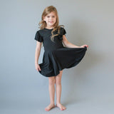 Cap Sleeve Twirl Dress