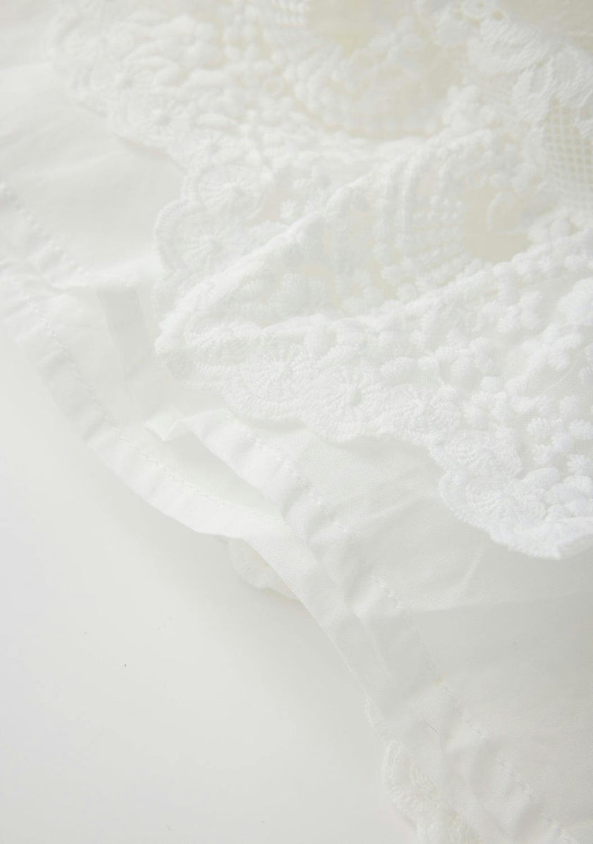 Paloma Lace Frill Maxi Dress