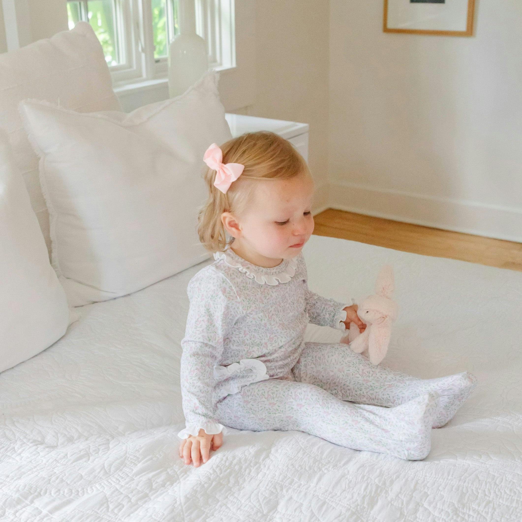 Lucy Girls' Romper - Garden Soiree
