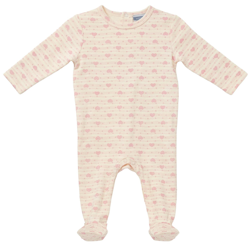 Stripped Dotted Heart and Star Onesie
