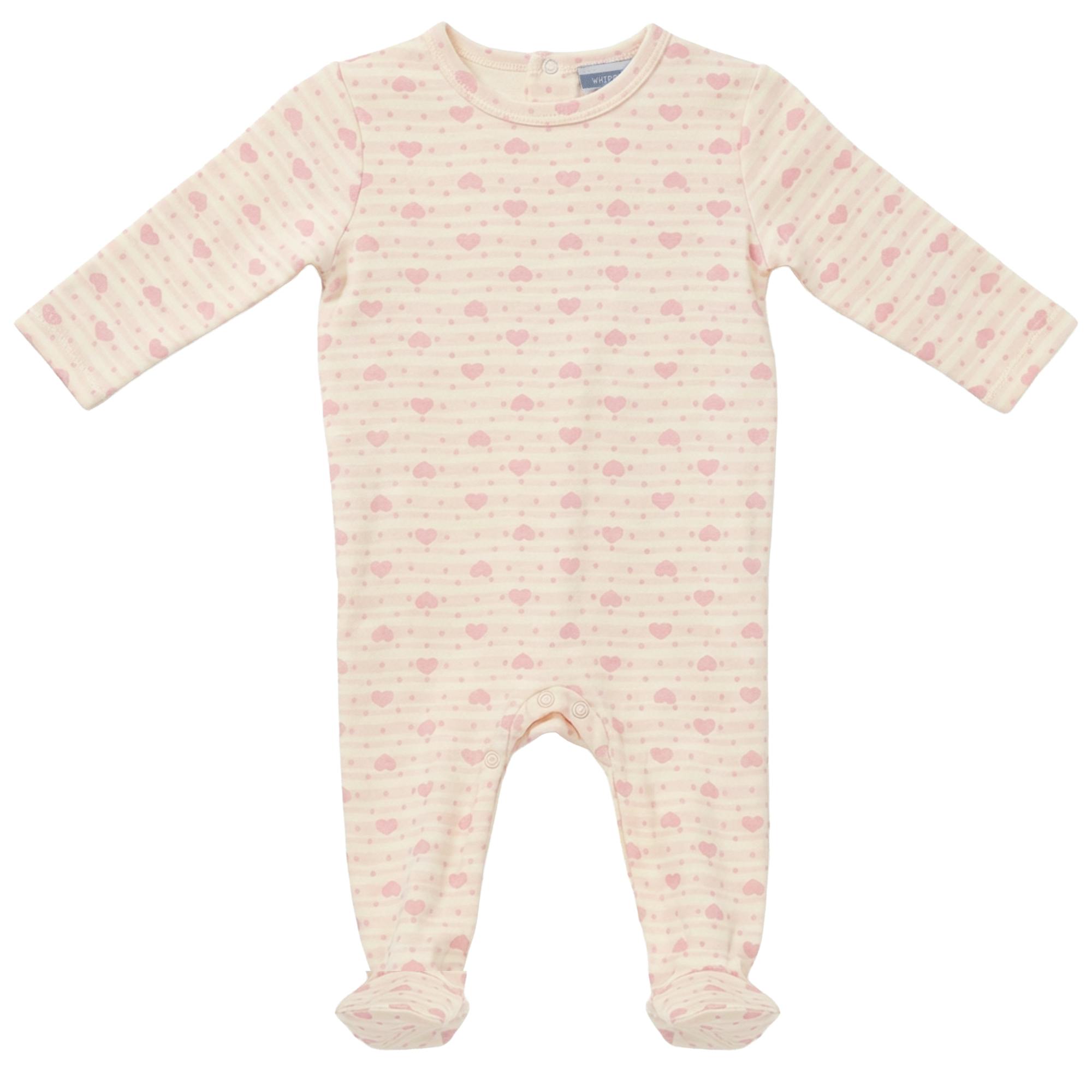 Stripped Dotted Heart and Star Onesie