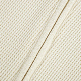 Vanilla Waffle Zipper Footed Romper