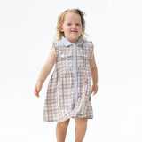 Western Plaid - Western Pearl Snap Dress and Bloomer