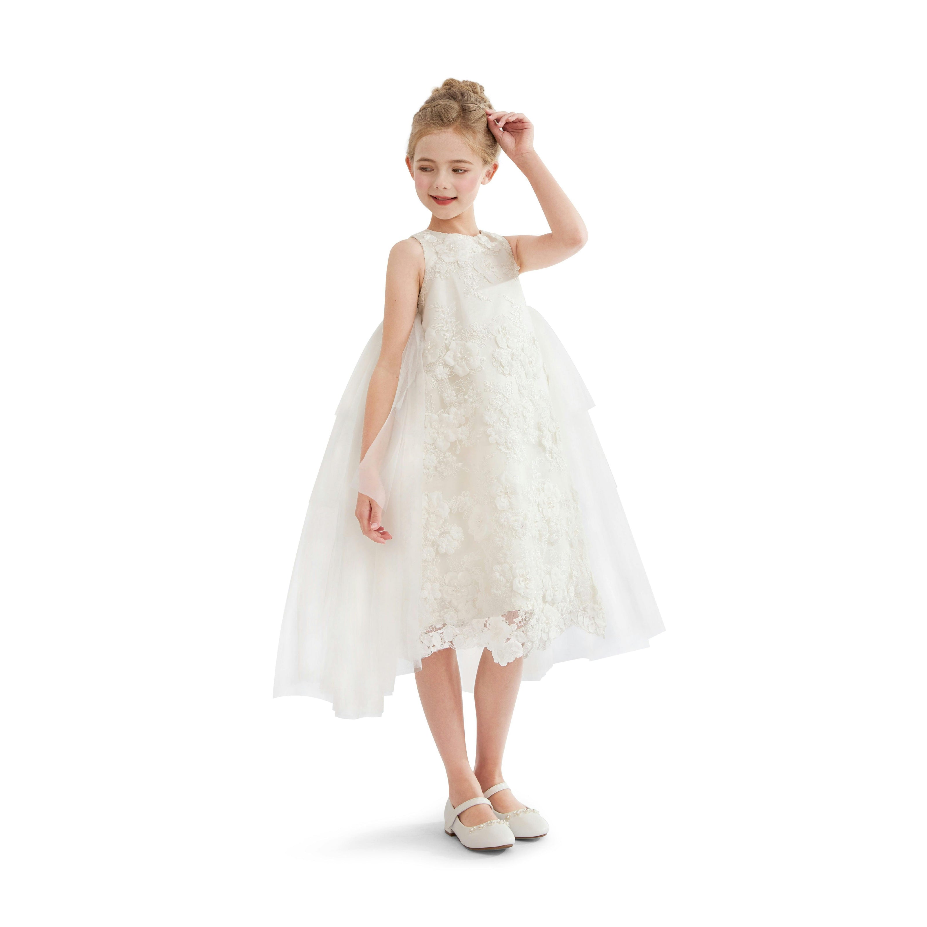 White Zeloria Formal Dress