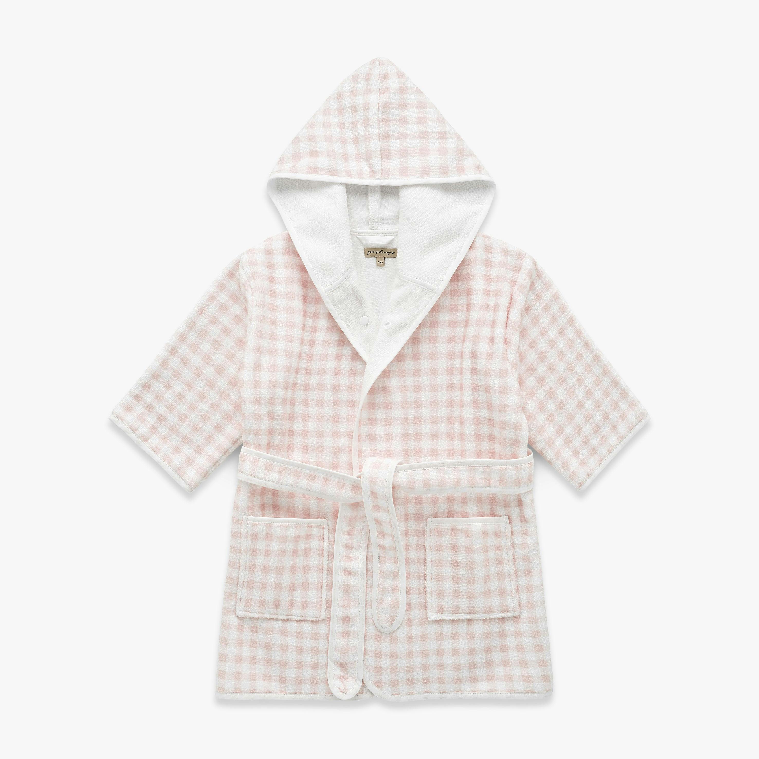 Picnic Gingham Bathrobe - Pink
