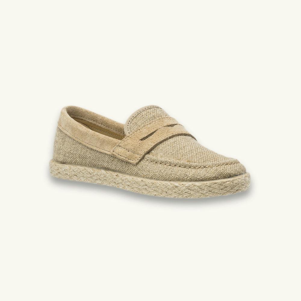 Loafer Espadrille | Beige Linen