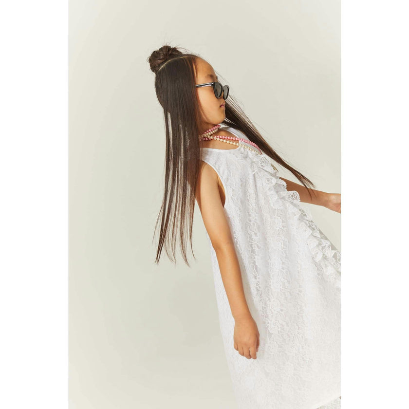 Dreamer Apron Dress White