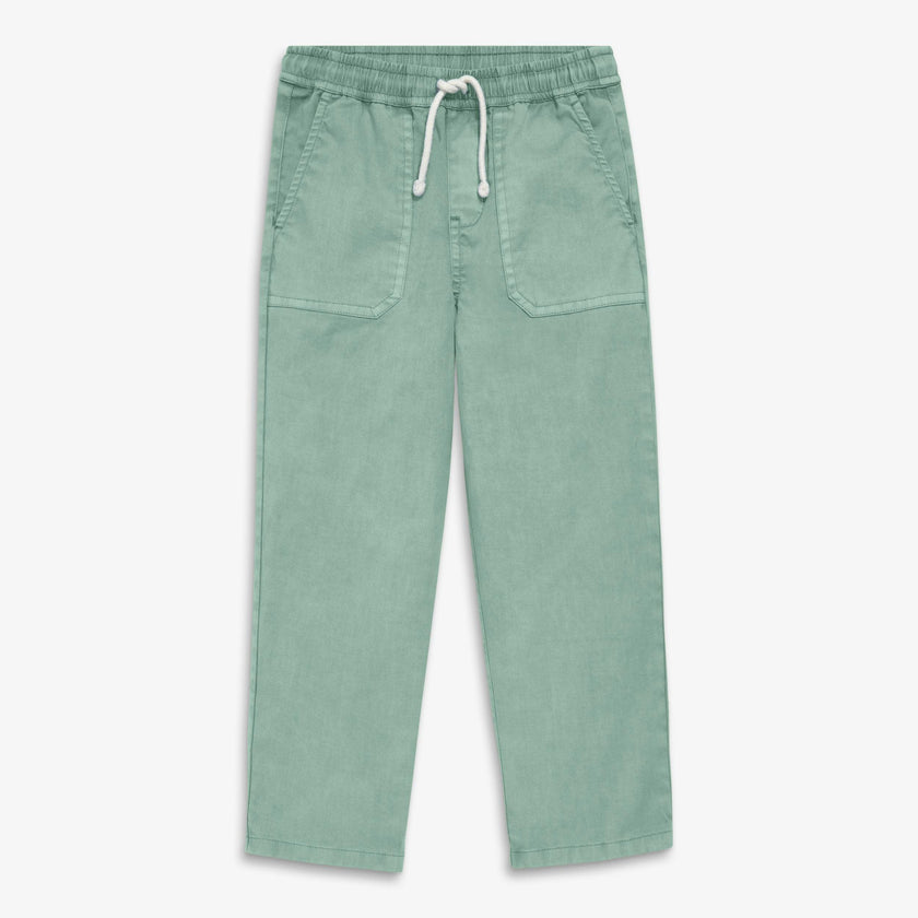 Kids garment dyed stretch chino pocket pant