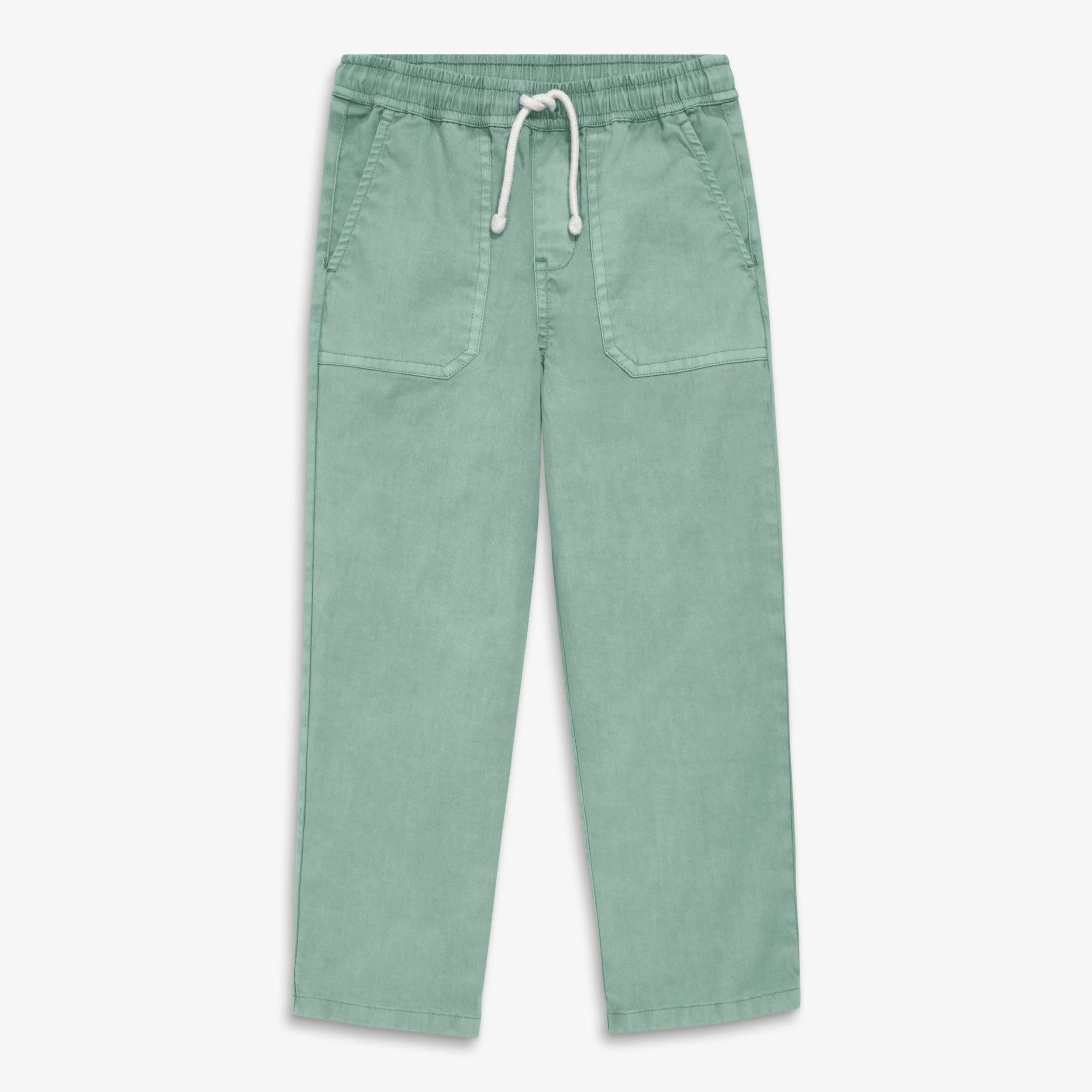 Kids garment dyed stretch chino pocket pant