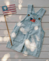 Overalls in Denim American Flag